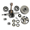 Crankshaft 3/8"-7 Clutch Drum Sprocket Oil Seals Piston Needle Cage Washer E-Clip For Hus 362 365 371 372
