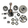 Crankshaft 3/8"-7 Clutch Drum Sprocket Oil Seals Piston Needle Cage Washer E-Clip For Hus 362 365 371 372