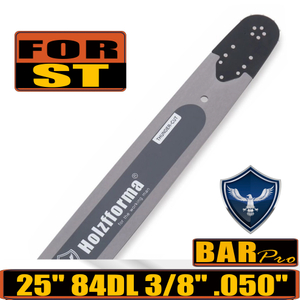 Holzfforma® Pro 24 or 25inch 3/8 .050 84DL Guide Bar For Stihl MS360 MS361 MS362 MS380 MS390 MS440 MS441 MS460 MS461 MS660 MS661 MS650