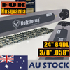 AU STOCK only to AU ADDRESS - Holzfforma® 24 Inch Guide Bar &Saw Chain Combo 3/8 .058 84DL For Husqvarna 61 66 266 268 272 281 288 365 372 385 390 394 395 480 562 570 575 2-4 Days Delivery Time Fast Shipping For AU Customers Only