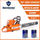 Holzfforma 87CC G288 Gas Chainsaw Power Head With 36" Guide Bar Standard Ripping Skip Chain For Hus 288