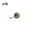 Holzfforma 10PCS Worm and Spring For ST MS290 MS390 029 039 Chainsaw #1125 640 7110,1125 647 2400