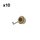 Holzfforma 10PCS Worm and Spring For ST MS290 MS390 029 039 Chainsaw #1125 640 7110,1125 647 2400
