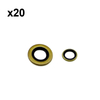Holzfforma 20PCS FarmerBoss™ Oil Seal Set (Viton Rubber) 17X32.9X3.6 15X22X4 For ST MS660 066 Chainsaw #9640 003 1850,9640 003 1560