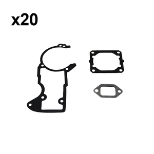 Holzfforma 20PCS Crankcase Gasket Cylinder Gasket Muffler Gasket For ST MS460 Chainsaw #1128 029 0502,1128 029 2304,1125 149 0601