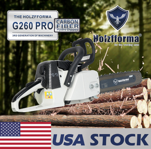 US STOCK-50.2cc Holzfforma® G260 PRO Top Grade Chainsaw Power Head FarmerBoss Parts Without Guide Bar and Chain Top Quality By Farmertec All Parts Are For Stihl MS260 026 MS240 024 Chainsaw
