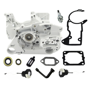Holzfforma Crankcase Gasket Set NGK Spark Plug Fuel Oil Cap Line Filter Oil Seal Combo For ST MS460 046