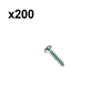 Bulk Purchase 200 pcs Pan Head Self-Tapping Screw IS P4*19 For Stihl MS880 088 Chainsaw #OEM 9074 478 3076