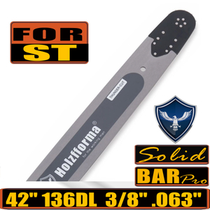 Holzfforma® Pro 42inch 3/8 .063 136DL Solid Guide Bar For Many Stihl Chainsaws MS361 MS362 MS380 MS390 MS440 MS441 MS460 MS461 MS660 MS661 MS650 066 064