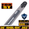 Holzfforma® 36 Inch .404 .063 104 Drive Links Guide Bar For Stihl 088 MS880 070 090 084 076 075 051 050 Chainsaw
